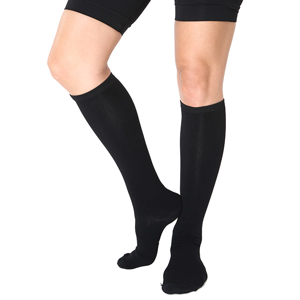 Long Socks Black Front